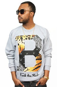 Image of Paisley Tiger Crew Grey