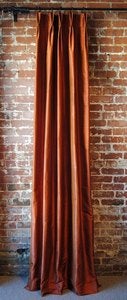 Image of Silk Pleated Drapery Panel