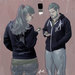 Image of SPOOL HOODIE . black . gray . white