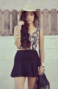 Image of Skater Skirt - Black
