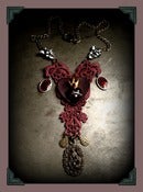 Image of Ruby Heart ♥ Lace Necklace~!