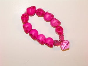 Image of Pink Skull Bracelet