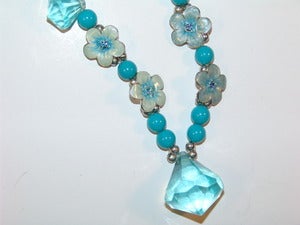 Image of Blue Flower Necklace