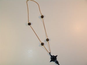 Image of Golden Wrapped Cross Necklace