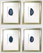 Image of Custom framed agates from Quatrefoil Design (sold individually)