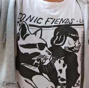 Image of T-shirt homme blanc Sonic Fiends