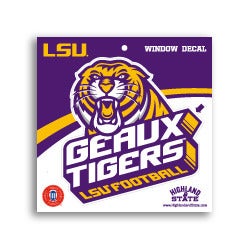 Image of LSU Tigers Window Decal Geaux 3D