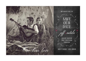 Image of One True Love Save-the-Date card
