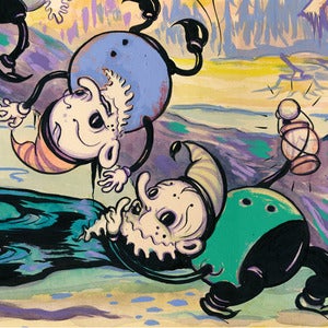 Image of "The Dwarves Arrive Home" 15" x 21" print