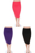 Image of Plus Size Pretty Purple Pencil Skirt