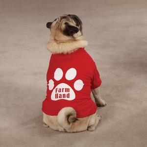 Image of Farm Hand Dog T-Shirt by Zack & Zoey - Red