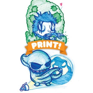 Image of Edward Scissorhands A5 Print! OR Oogie Boogie A5 Print! *FREE SHIPPING*