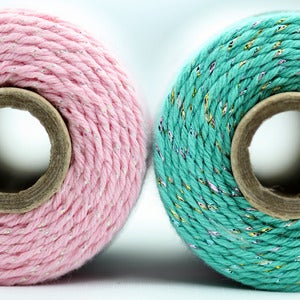 Image of Teal + Pink Sparkle Twine