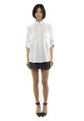 Image of wingback blouse [ white ] 