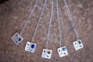 Image of Art nouveau Gem pendants