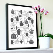 NEW "Vintage Coffee" print in slate grey