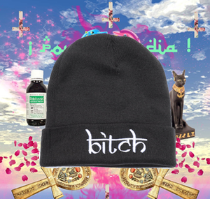 Image of bitch beanie