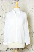 Image of Sheer & Sweet Button Down Blouse: White