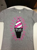 Image of Gray Illustrated Cone Tee