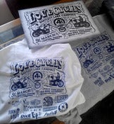 Image of Love cycles 4 year anniversary poster with free shirt or sweater 