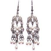 Image of Pearly Drop Earrings