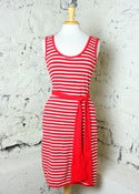 Image of Tulle Tide Over Tank Dress: Red