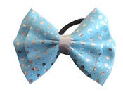 Image of BABY BLUE BOW HAIR TIE