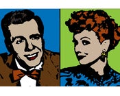 Image of lucy and desi paintings, the second