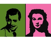 Image of scarlett o'hara and rhett butler paintings