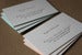 Image of Letterpress Business Cards made to order - set of 100 - custom design