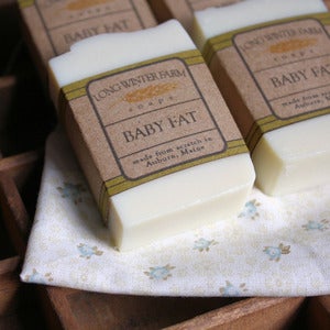 Image of Baby Fat Cold Process Castile Soap - Set of Four Wee Bars