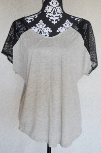 Image of Lace Sleeve Top {Size L}