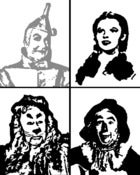 Image of wizard of oz paintings, simple