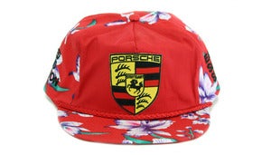 Image of PORSCHE HAWAIIAN SNAPBACK - RED