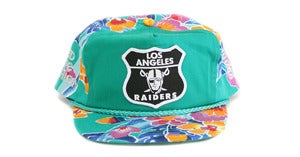 Image of RAIDERS HAWAIIAN SNAPBACK - GREEN