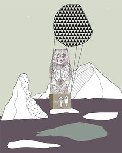 Image of Illustration //Polar night bear