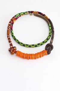 Image of Toubab large fabric necklace
