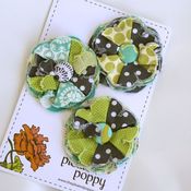 Image of set of 3 posy pins - 835