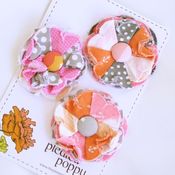 Image of set of 3 posy pins - 836