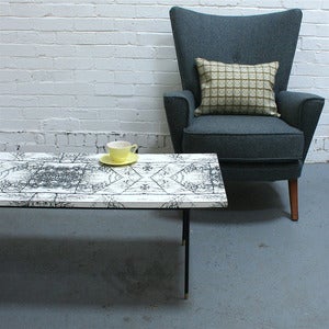 Image of Gorgeous Graphic Vintage Occasional Table