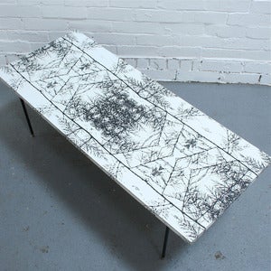 Image of Gorgeous Graphic Vintage Occasional Table