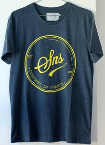 Image of SEN NO SEN t-shirt "sns" - marine chiné