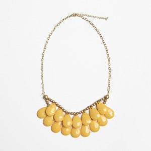 Image of Mustard Briolette Necklace