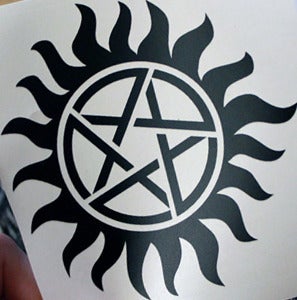 Image of Anti-Possession Tattoo Vinyl Decal - Cars - Windows - Glass