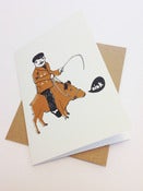 Image of The Pig Rider Greetings Card