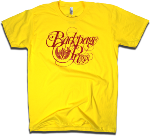 Image of "Classic Ink" tee in Sun Yellow by Backpage Press