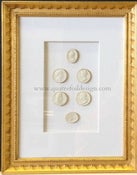 Image of In stock: special spring collection of framed intaglios, design as seen (5)