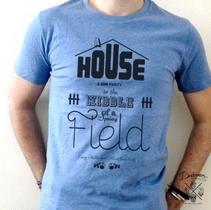 Image of T-shirt homme House & EDM Party - bleu