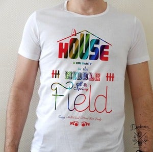 Image of T-shirt homme House & EDM Party colors
