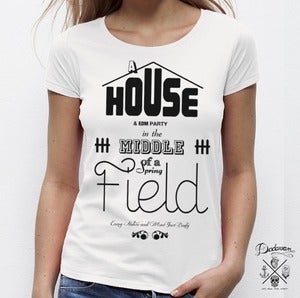 Image of T-shirt femme House & EDM Party - blanc